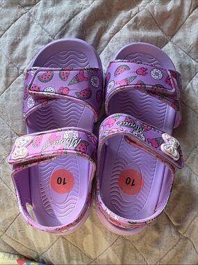 Disney Minnie Girls Purple Sandals - Size 10